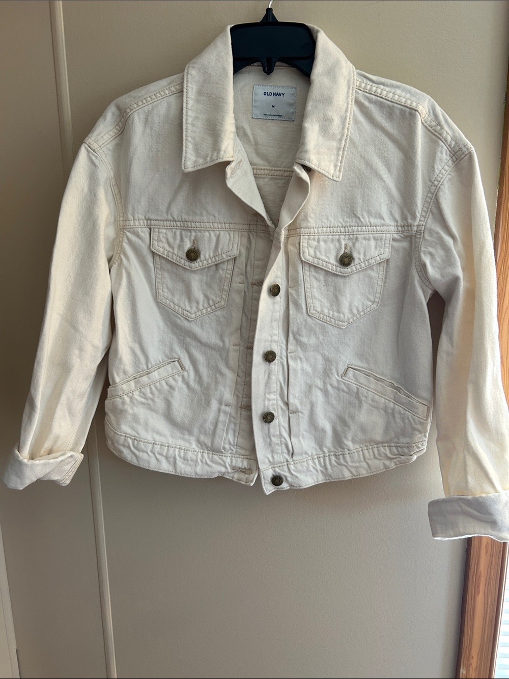 Old Navy Cream Denim Jacket